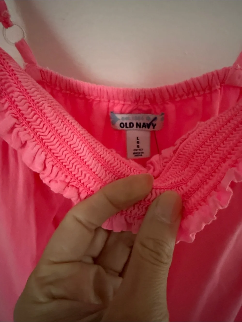 Old Navy sundress Bright Pink Spaghetti Strap Maxi Dress girls size large